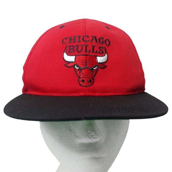 Vintage Chicago Bulls Sports Specialties Cap Youth NBA Red Black Embroidered